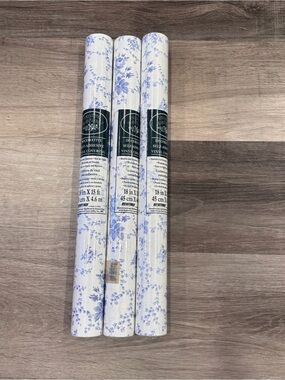 Laura Ashley Decorative Self Adhesive Vinyl Covering Floral Shelves Drawer Qty 3